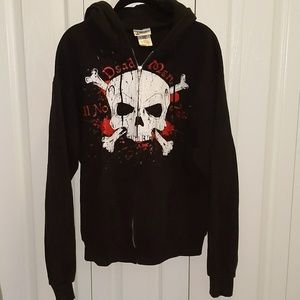 Men's Pirates of the Caribbean zip up hoodie, M